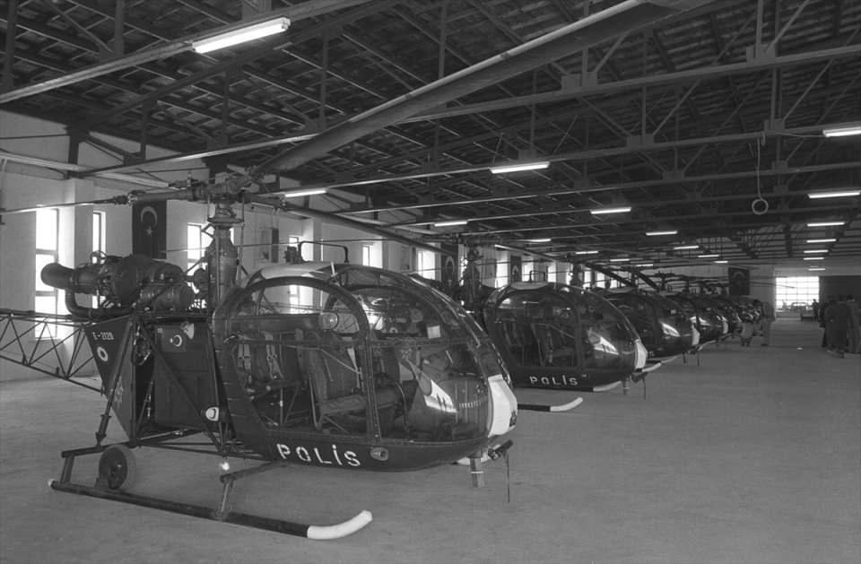 <p>1982 yılında Türk Polis teşkilatının kullanılması için alınan 18 helikopter. </p>
