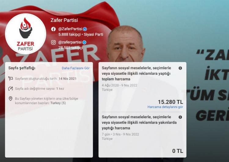 <p>Zafer Partisi:&nbsp;15.280 TL</p>
