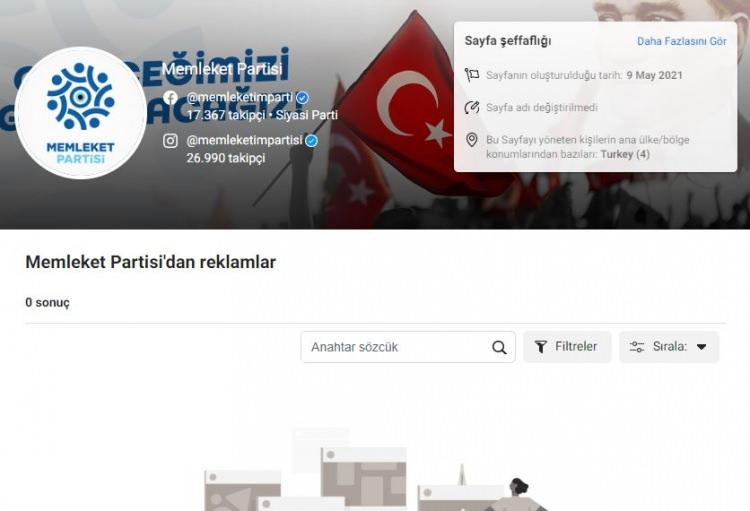 <p>Memleket Partisi: 0 TL</p>
