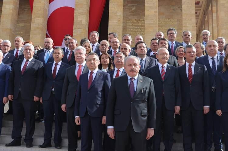 <p>Dünyada başka bir meclise nasip olmadığı veçhile kurtarıcı, kurucu ve gazi sıfatlarını haiz yüce Meclisimiz, demokrasimize kastedecek dahili ve harici düşmanlara karşı, zatıaliniz ve İlk Meclisin değerli vekillerinin verdiği mücadeleden aldığı feyz ve milletimizden aldığı destekle demokrasiyi savunmaya devam edecektir. Nitekim, 15 Temmuz'da hain darbe teşebbüsü sırasında, Yüce Meclisimiz aynı ruhla mücadele etmiş ve ikinci defa gazi unvanını almıştır.</p>