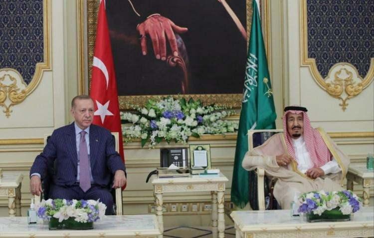 <p>Erdoğan ve Selman, Cidde'deki Selam Sarayı'nda bir araya geldi.</p>
