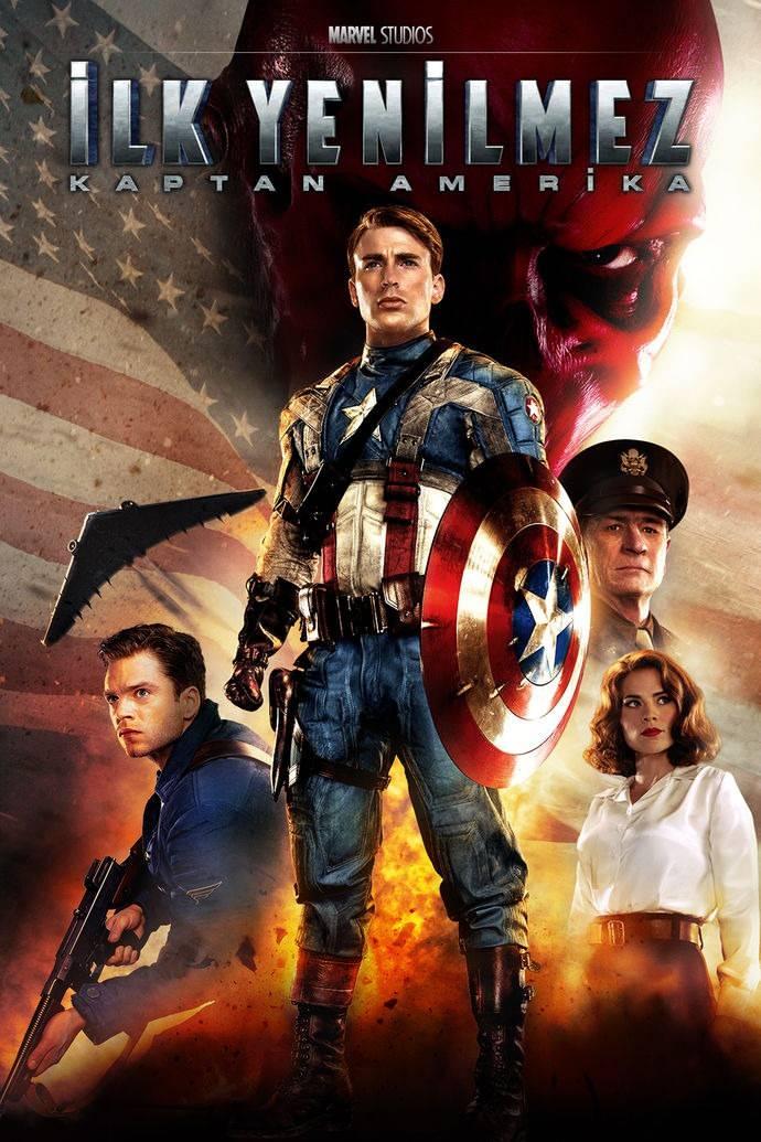 <p><span style="color:#0000CD"><strong>1. KAPTAN AMERİKA: İLK YENİLMEZ</strong></span></p>

<p><span style="color:#000000"><strong>Chris Evans'ın başrol olarak karşımıza çıktığı "Kaptan Amerika: İlk Yenilmez" filmi 2011 yılında gösterime girmiştir. II. Dünya Savaşı sırasında, zayıf, ufak tefek ve çelimsiz bir adam olan Steve Rogers'ın süper asker Kaptan Amerika'ya dönüşümünü konu edinen yapım ilk çıktığı günden bu yana sinema dünyasında büyük yankı uyandırdı. Dünya çapında 370 milyon doların üzerinde hasılat elde eden film ile Marvel dünyasına adım atabilirsiniz.</strong></span></p>
