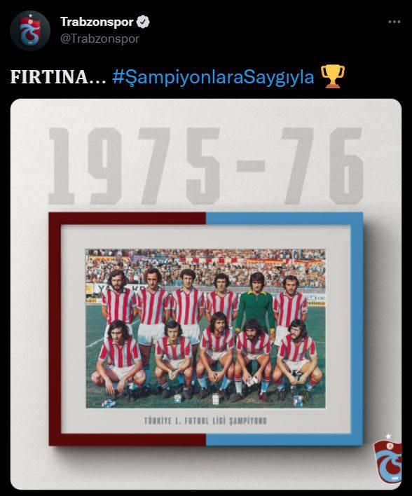 <p>Şampiyonluk coşkusuna Trabzonspor'da katıldı. Bordo-mavili kulüp sosyal medya hesabından yaptığı paylaşımlar taraftarlardan büyük beğeni topladı. İşte o paylaşımlar...</p>
