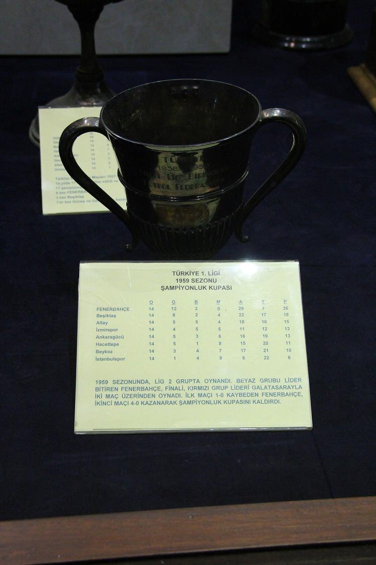 <p>1959 yılı Türkiye 1. Ligi şampiyonu Fenerbahçe</p>

