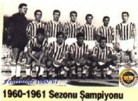 <p>1961 yılı Türkiye 1. Ligi şampiyonu Fenerbahçe</p>
