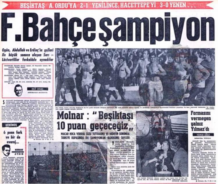 <p>1968 yılı Türkiye 1. Ligi şampiyonu Fenerbahçe</p>

