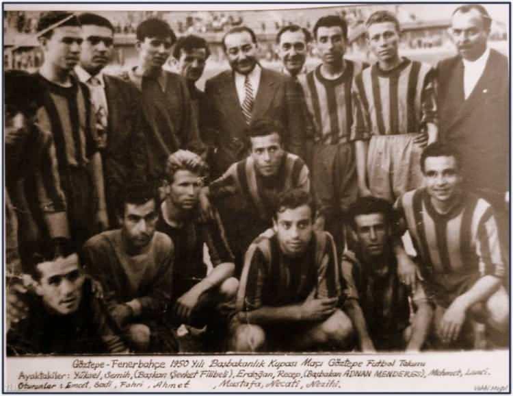 <p>1950 yılı Türkiye Futbol Şampiyonu Göztepe</p>
