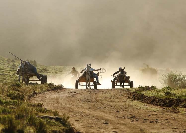 <p><strong>Van</strong>&nbsp;B&uuml;y&uuml;kşehir Belediyesi tarafından d&uuml;zenlenen 1.&nbsp;<strong>Van</strong>&nbsp;Fotoğraf Maratonu yarışması &ccedil;er&ccedil;evesinde d&uuml;zenlenen 'Eşek Arabası' yarışması ilgin&ccedil; g&ouml;r&uuml;nt&uuml;lerin ortaya &ccedil;ıkmasına neden oldu.</p>
