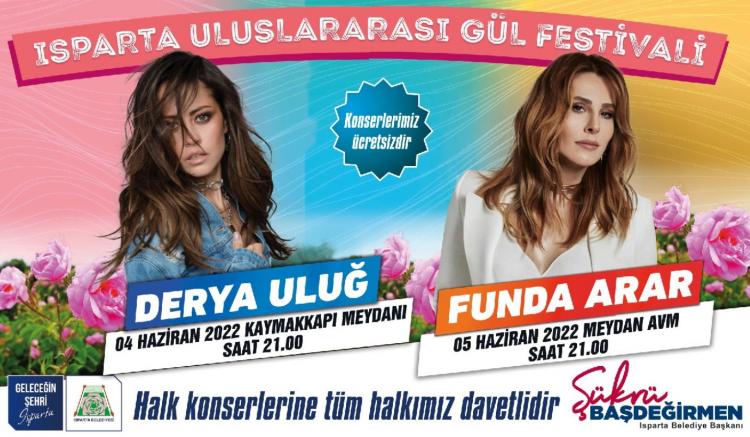 <p><strong>Belediye tarafından yenilenen poster sonrası sosyal medyada yeni bir algı oluşturuldu. Derya Uluğ ve Funda Arar'ın Melek Mosso'nun konserinin Isparta Belediyesi tarafından iptal edilmesi kararıyla "sahne almayacaklarına" dair haberler dolaştı. Ancak sanatçıların menajerleri bu tarz bir geri dönüşümün olmadığını söyleyerek haberleri yalanladı. <a href="https://www.yasemin.com/"><span style="color:rgb(255, 255, 255)">(yasemin.com)</span></a></strong></p>
