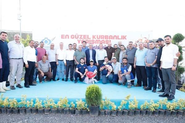 <p>Beş jürimiz en güzel kurbanlığı seçti. Anadolu'nun dört bir yanından Sultangazi'ye kurbanlıklarını getiren kurbancı kardeşlerime teşekkür ediyorum. İşleri bereketli, hayırlı olsun. İnşallah sağlıkla sıhhatle memleketlerine dönerler. </p>