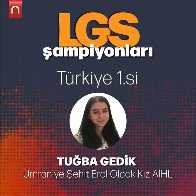 <p>Ümraniye Şehit Erol Olçok Kız AİHL Tuğba Gedik</p>