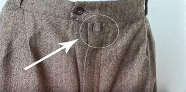 <p>Eski pantolonlarda bulunan bu halkanın bir işlevi var aslında. Bu halkayı kemerin diline geçirdiğinizde pantolonun ön kısmının aşağı sarkmamasını sağlarsınız.</p>
<p> </p>
