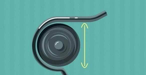 <p>Bunun oldukça mantıklı bir sebebi var aslında. Altta basamakların olduğu kısım çarklı şeklinde düzenlenmiş. El tutma bandının olduğu kesim ise daha dairesel.</p>
