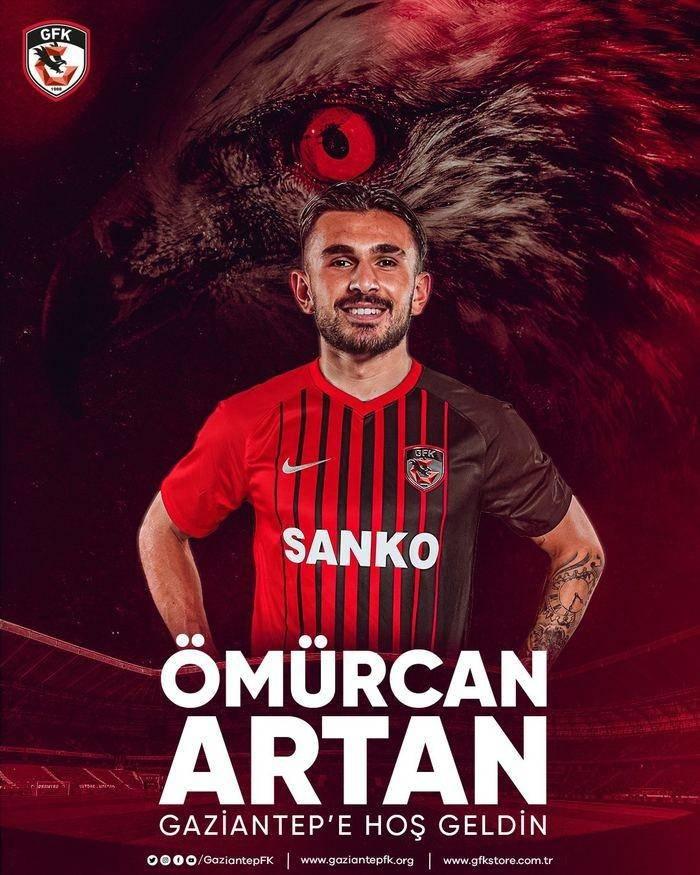 <p>Ömürcan Artan</p>

<p>Gençlerbirliği -> Gaziantep FK</p>

<p>Bonservis: Bedelsiz</p>
