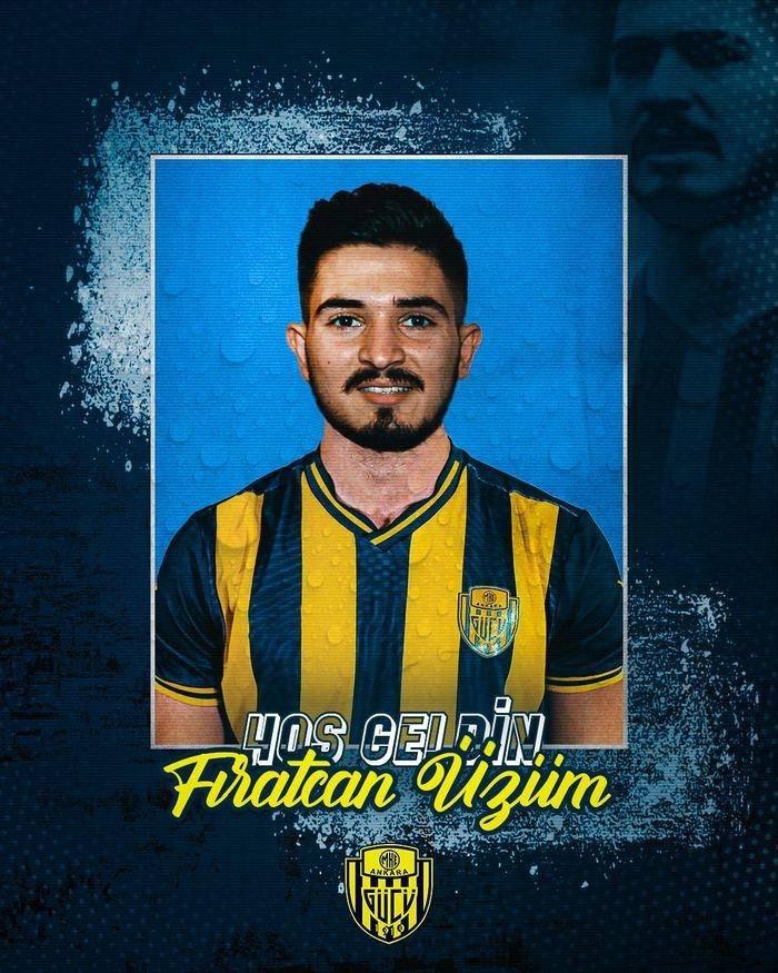 <p>Fıratcan Üzüm</p>

<p>Adanaspor -> Ankaragücü</p>

<p>Bonservis: Bedelsiz</p>
