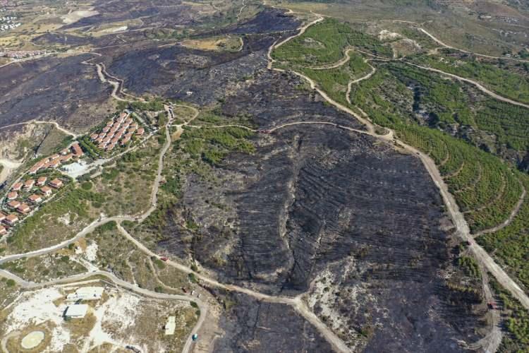 <p>Ovacık Ser-Tur sitesi yakınlarında çıkan yangına havadan ve karadan yapılan müdahaleyle yangın kontrol altına alınsa da, sert esen rüzgar nedeniyle akşam saatlerinde yangın tekrar canlanarak yayılmaya başladı. </p>