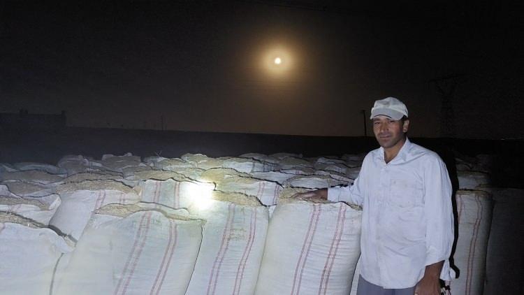 <p>Torbalara doldurulan samanların kamyona yüklenmesi aşamasında 3 kişi kamyon üzerinde getirilen torbaları düzeltirken, 2 kişi kapı üzerinde getirilen torbaları yukarıya, kamyonun en üst bölgesine atmakla ile görevli. Son bir işçi ise yerdeki saman torbalarını kapı üzerine taşıyarak kapı üzerinde çalışan işçilerin işini kolaylaştırıyor.</p>