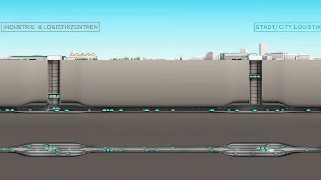 <p>Her tünel yaklaşık 6 m (20 ft) çapa ve üç şeride bölünmüş düz bir zemine sahip olacaktır. Bu şeritler boyunca, küçük kargo bölmelerinden oluşan müfrezeler 30 km/sa (18.6 mil/sa) civarında hızlarla ilerleyecek.</p>
