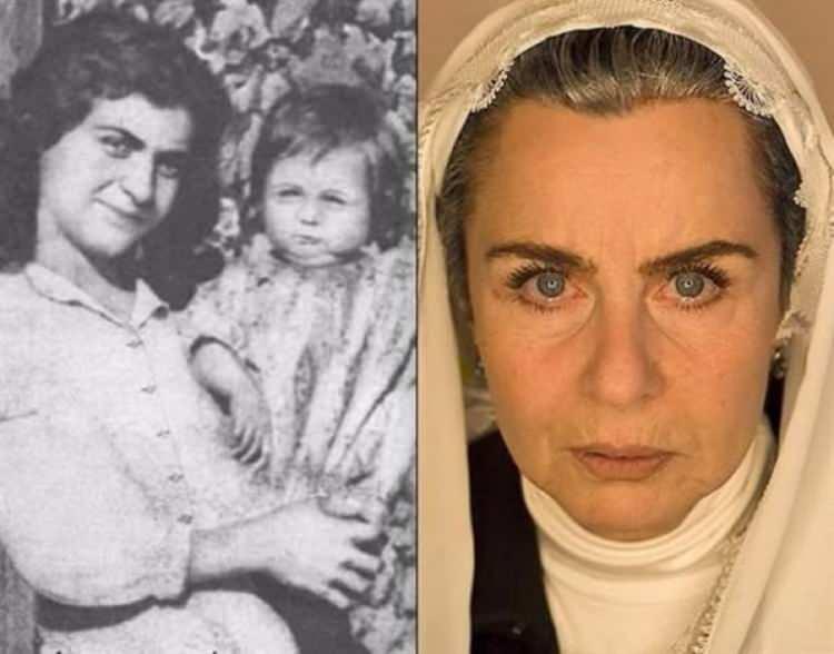 <p>Fatma Girik, annesinin kucağında küçük bir çocuk</p>