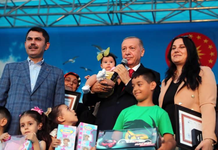<p><strong>Yeni 20 yıllarda yüz binlerce konutu milletimizin hizmetine sunacağız</strong></p>
<p>Bakan Kurum, eylül ayını işaret ederek, ‘’Eylül ayında da Cumhuriyet tarihinin en büyük sosyal konut projesini milletimize müjdeleyecek; nasıl 20 yılda 1 milyon 170 bin konut yaptıysak, yeni yirmi yıllarda da inşallah yüzbinlerce konutu milletimize sunacağız.</p>