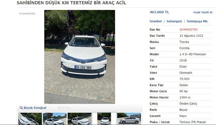 <p>Söz konusu ilanlarda da çoğunlukla başka araçlara ait fotoğraflar ve bilgiler kullanılıyor.</p>
