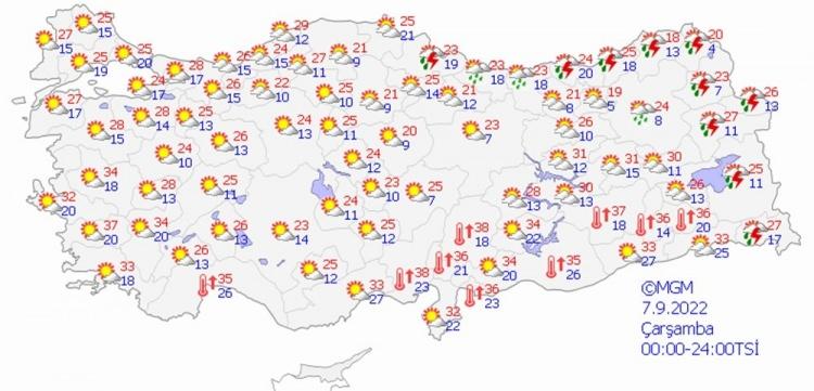 <p>Ülkemizin kuzey kesimlerinde görülecek gök gürültülü sağanak yağışların perşembe gününden sonra etkisini kaybetmesi bekleniyor.</p>
