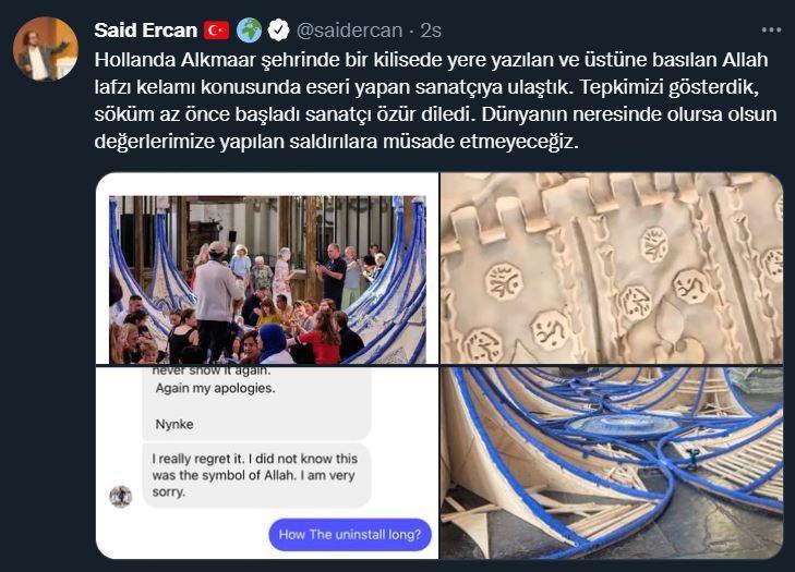 <p>Gelen tepkiler üzerine Yazar Said Ercan sosyal medya hesabı üzerinden sevindirici haberi duyurdu.</p>

