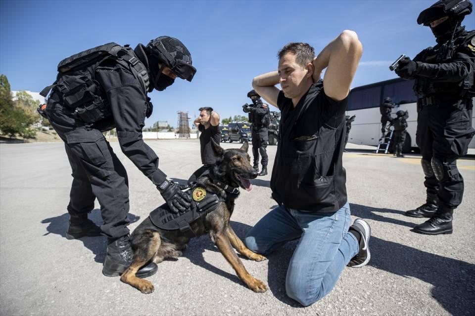 <p><strong>- "Bu konu operasyonların zayiatsız sonuçlandırılmasında büyük önem taşımaktadır"</strong></p>
<p>JÖAK Köpek Unsurları Bölük Komutanı Kıdemli Başçavuş Mehmet Gördü, merkezde arama kurtarma ve operasyon köpekleri olmak üzere iki timden oluşan köpek unsurunun bulunduğunu söyledi.</p>
<p> </p>