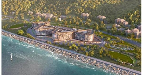 <p>Çok estetik bir binamız olacak. Bütün odalardan deniz görülecek. Hastanemiz aynı zamanda bir eğitim araştırma hastanesi olacağı için tüm akademik personelin onlara yakışır odaları, toplantı salonları, laboratuvarları olacak.</p>