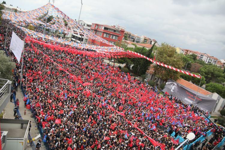 Balıkesir'de Cumhurbaşkanı Erdoğan'a sevgi seli