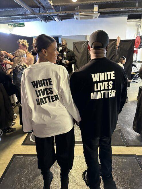 <p><strong>Kurucusu olduğu Yeezy markasının dokuzuncu koleksiyonunu görücüye çıkaran ünlü rapçi arkasında “White Lives Matter” (Beyazların Hayatı Önemlidir) yazan bir tişört giydi.</strong></p>
