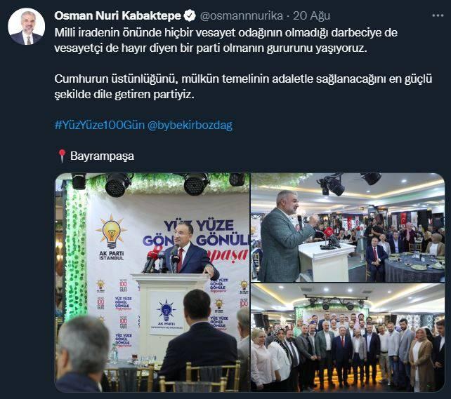 <p>Ekim ayında yaptırdığımız kamuoyu araştırmasının sonuçlarını yakında paylaşacağız. CHP seçmeninde bile 'Dünyanın bu kriz döneminde iyi ki çözüm üreten bir Erdoğan var' düşüncesi var. </p>
