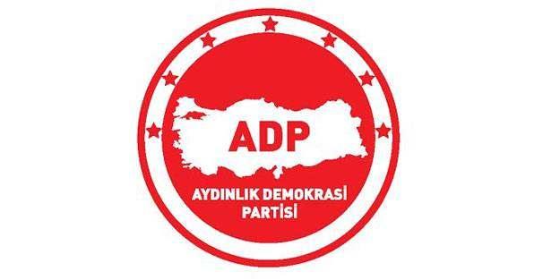 <p><strong>Aydınlık Demokrasi Partisi </strong></p>

<p>Kısa Adı: ADP</p>

<p>Kuruluş Tarihi: 03.08.2021</p>
