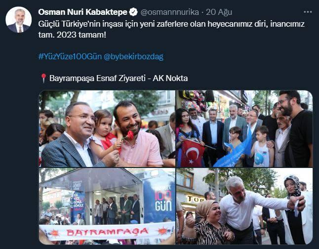 <p>"Eskiden il yönetiminde yeralmış 450 arkadaşımızı arıyoruz, ziyaret ediyoruz ve istişarede bulunuyoruz. Şu an görevde olmayan 50 bin mahalle başkanımız var."</p>
