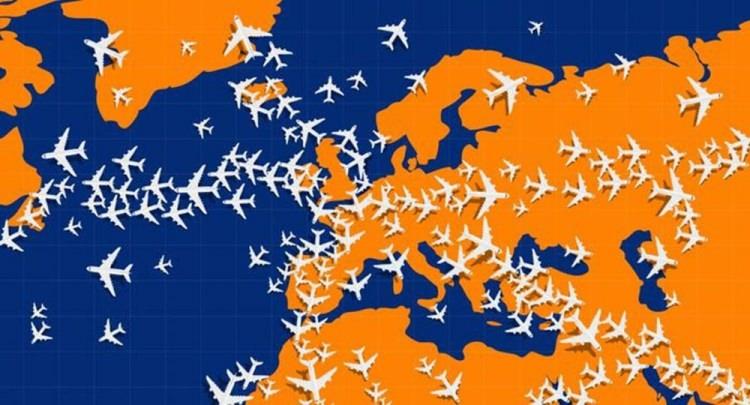 <p>Bu haritadaki uçaklardan bir tanesi test yönde uçuyor. Peki bu karmakarışık havayolu trafiğinde hangi uçağın yolundan saparak ters yönde uçtuğunu bulabilir misiniz?</p>
