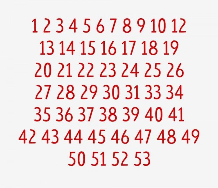 <p>Kayıp rakamlar 11 ve 32.</p>
