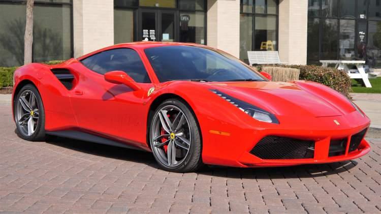 <p>Ferrari 488 GTB</p>

<p> </p>

<p>4. 2018 model: Kira bedeli-  60 bin TL</p>
