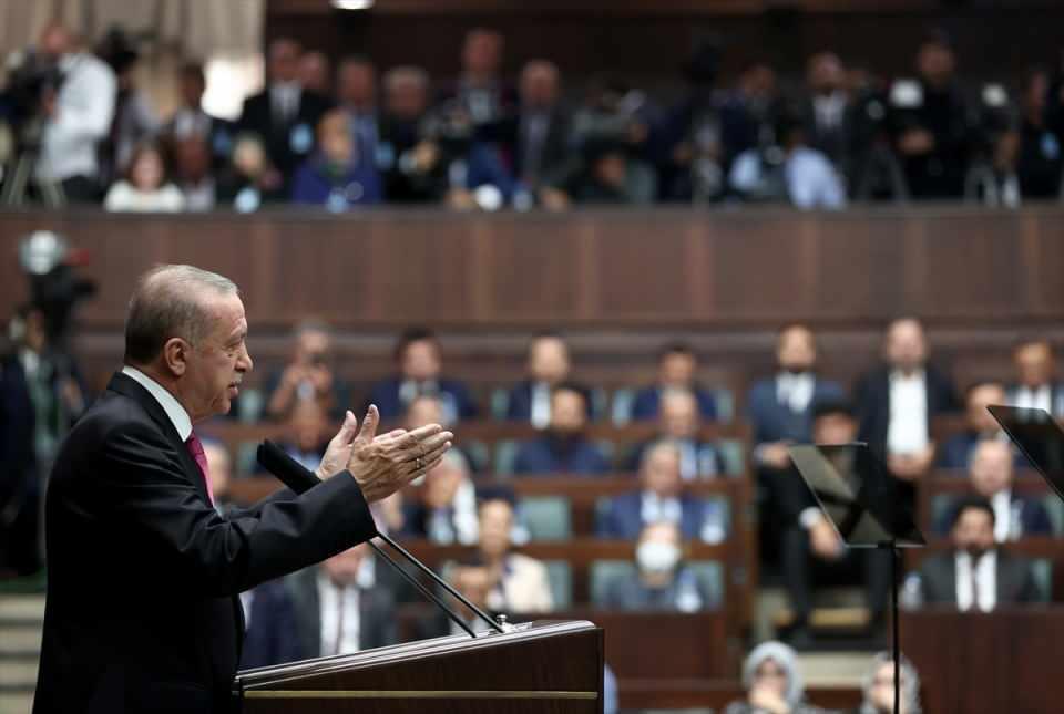 <p>Cumhurbaşkanı Erdoğan, partisinin TBMM Grup Toplantısı'nda konuşma yaptı.</p>
