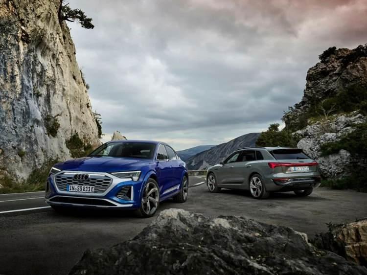 <p>Audi ilk kez bir modelinde üç elektrik motoru kullanıyor. Ön aksta 124 kW'lık bir elektrik motoru yer alıyorken, arka aksta, her biri ayrı ayrı arka tekerleklere güç veren 98 kW çıkışlı iki elektrik motoru bulunuyor. </p>
<p> </p>
