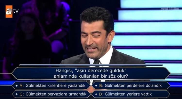 <p><span style="color:#B22222"><strong>Oyuncu ve seslendirme sanatçısı olan Aytun ilk soruyu başarılı bir şekilde cevap verip bin TL kazandı.</strong></span></p>
<p> </p>