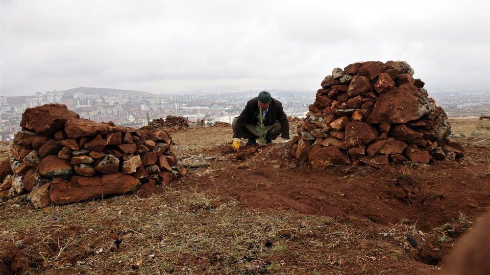 <p>Bu fidanları ben ektim, parasız bakacağım hayır için. Peygamber Efendimiz demiş ki son nefesinize kadar ağaç dikin. Yazın arkadaşlarla kulübede oturacağız, burayı çay içeceğimiz bir yer yapmak için yaptım” diye konuştu.</p>
