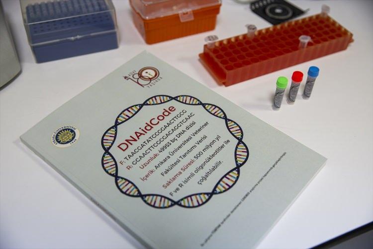 <p>DNA sentezleme merkezlerinde sentezlenip toz halinde bize iletiliyor. Bu diziler, bütün bilgiler kodlanabilir ve sentetik DNA olarak sentezlenebilir."</p>
