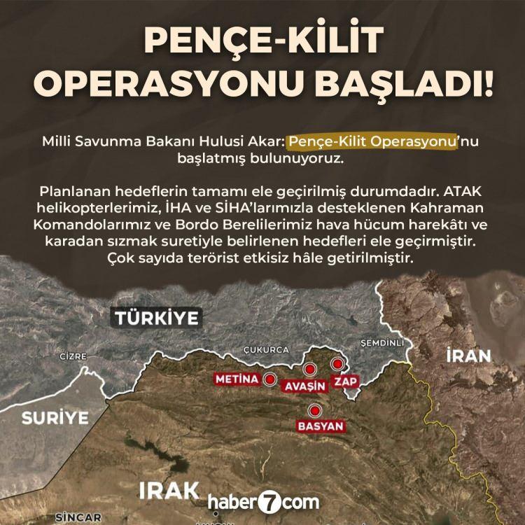 <p>27 Mayıs 2019&rsquo;dan 10 Şubat 2021&rsquo;e kadar Pen&ccedil;e-Şimşek ve Pen&ccedil;e-Yıldırım Operasyonları s&uuml;rd&uuml;r&uuml;ld&uuml;.</p>
