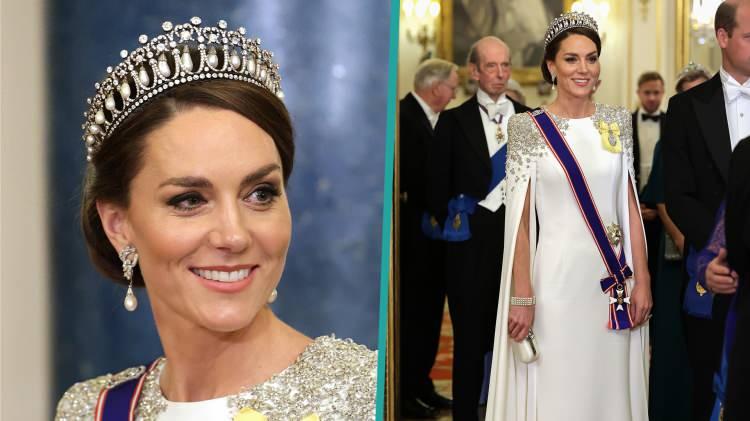 <p><span style="color:#000000"><strong>Kraliyet tarihinin en ikonik mücevherlerinden biri olan Aşıklar Düğümü, Middleton'ın önüne geçerken tacın öyküsü de yeniden gündeme geldi. </strong></span></p>