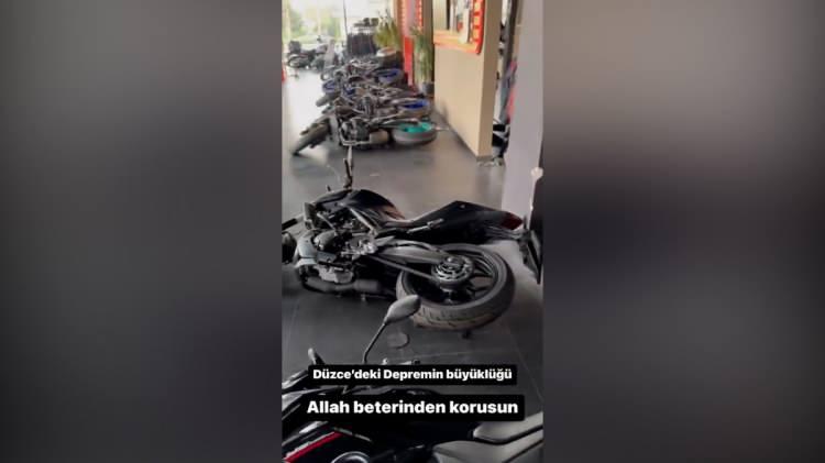<p><strong>İşte depremden etkilenen Sofuoğlu'nun motosiklet garajından görüntüler..</strong></p>