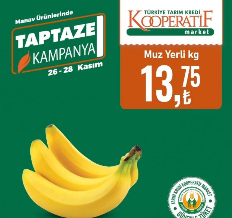 <p>Muz kilo: 13,75 TL</p>