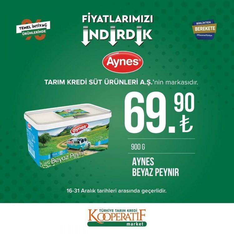 <p>AYNES BEYAZ PEYNİR 900 GR 69,90 TL</p>
