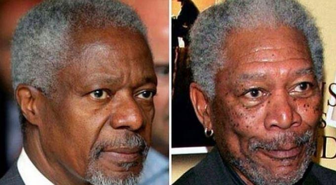 <p><span style="color:#B22222"><strong>KOFI ANNAN - MORGAN FREEMAN</strong></span></p>
