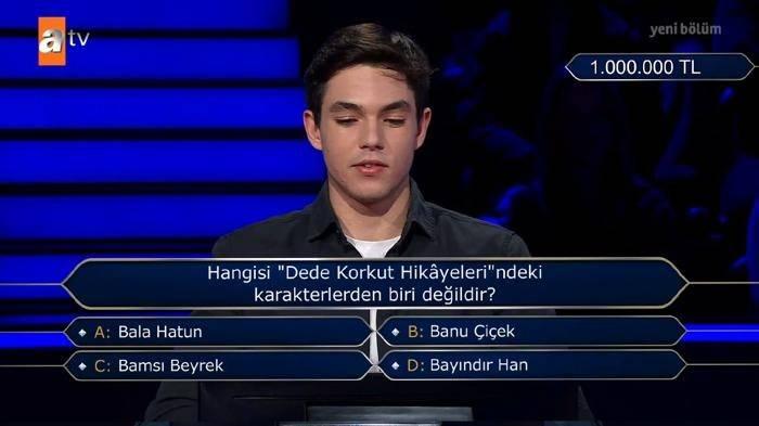 <p><strong>Alıcı, dün akşam yayınlanan bölümde 1 milyon TL'lik soruyu yanıtlama fırsatı buldu. </strong></p>
