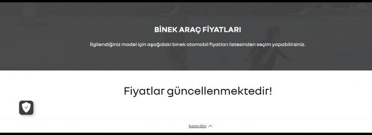 <p><br />
<strong>Genellikle 1-2 gün süren fiyat güncellemesi 3 günü bulunca vatandaşlar sosyal medyadan 'Fiyatlar neden açıklanmıyor?' diye sormaya başladı.</strong></p>

<p> </p>

<p><strong>Toyota ve Mercedes yeni yıl zamlı fiyatlarını açıklarken  Renault, VW, Hyundai, Peugeot, Opel, Citroen, Skoda, Facia ve Kia henüz fiyatlarını açıkladı.</strong></p>
